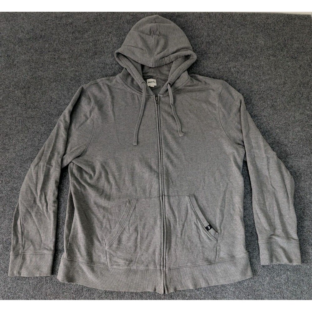 MeUndies Hoodie Mens Sz 2XL Full Zip Sweatshirt Modal Blend Lightweight
